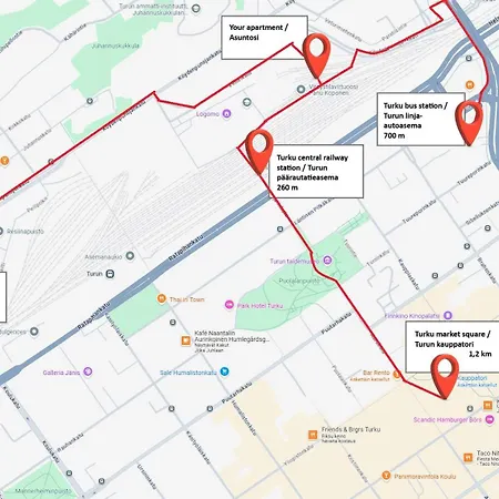 32m2 & Own Parking Place Indoors توركو