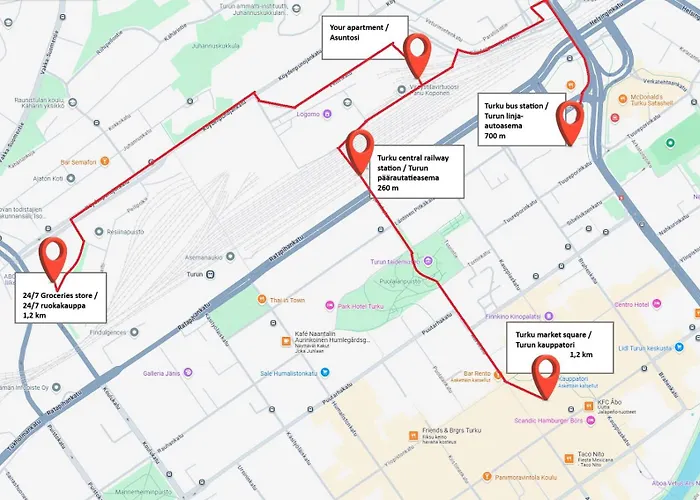 32m2 & Own Parking Place Indoors توركو